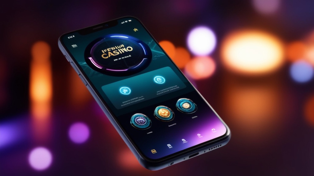 Soepele app-navigatie en snelle laadtijd op een smartphone in een donker casino