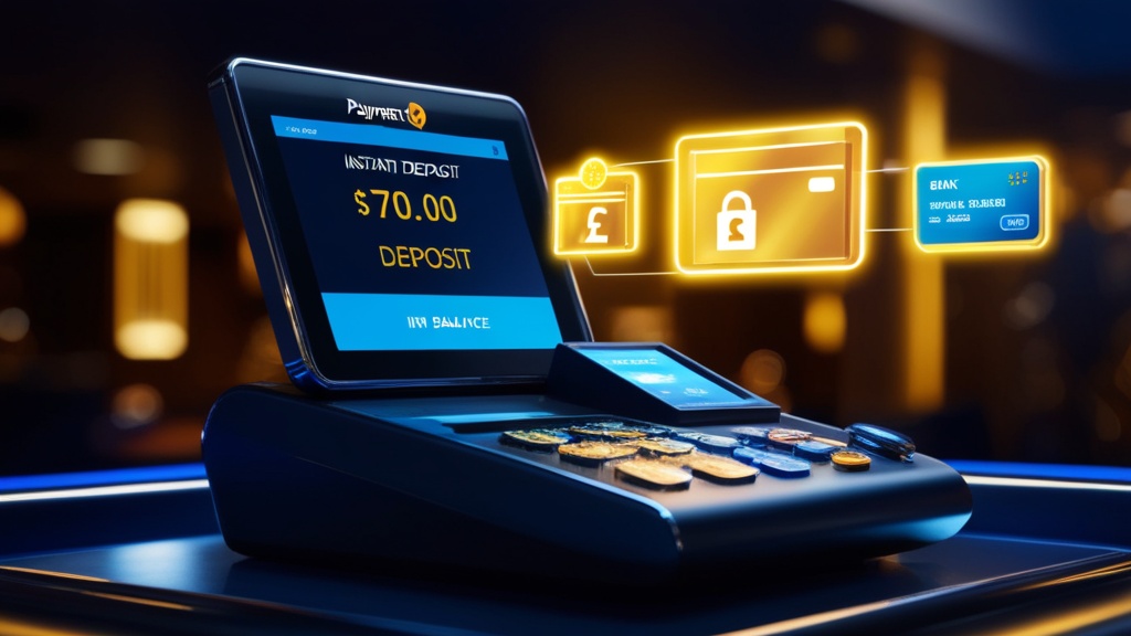 Direct verwerkte storting in een online casino met bevestiging op het scherm